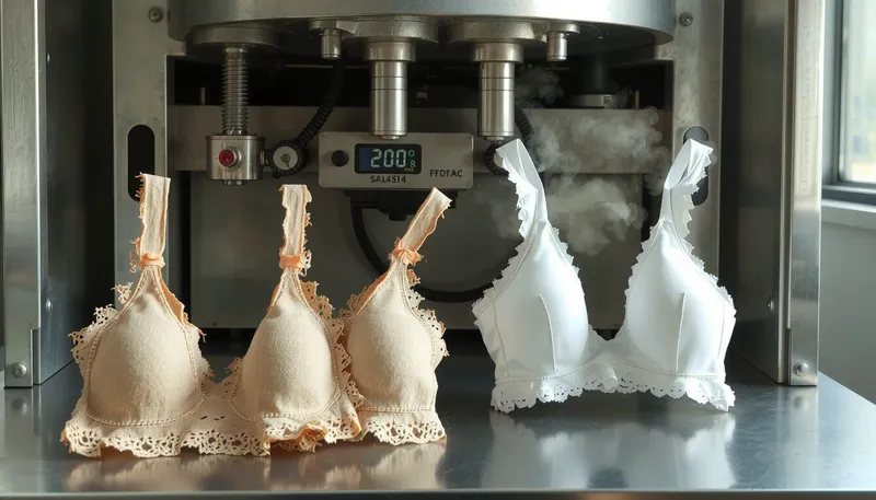Bra Cup Molding Temperature: Stop Fabric Yellowing at 200°C